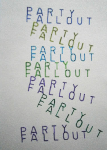 Party Fallout poster by Duncan Ward